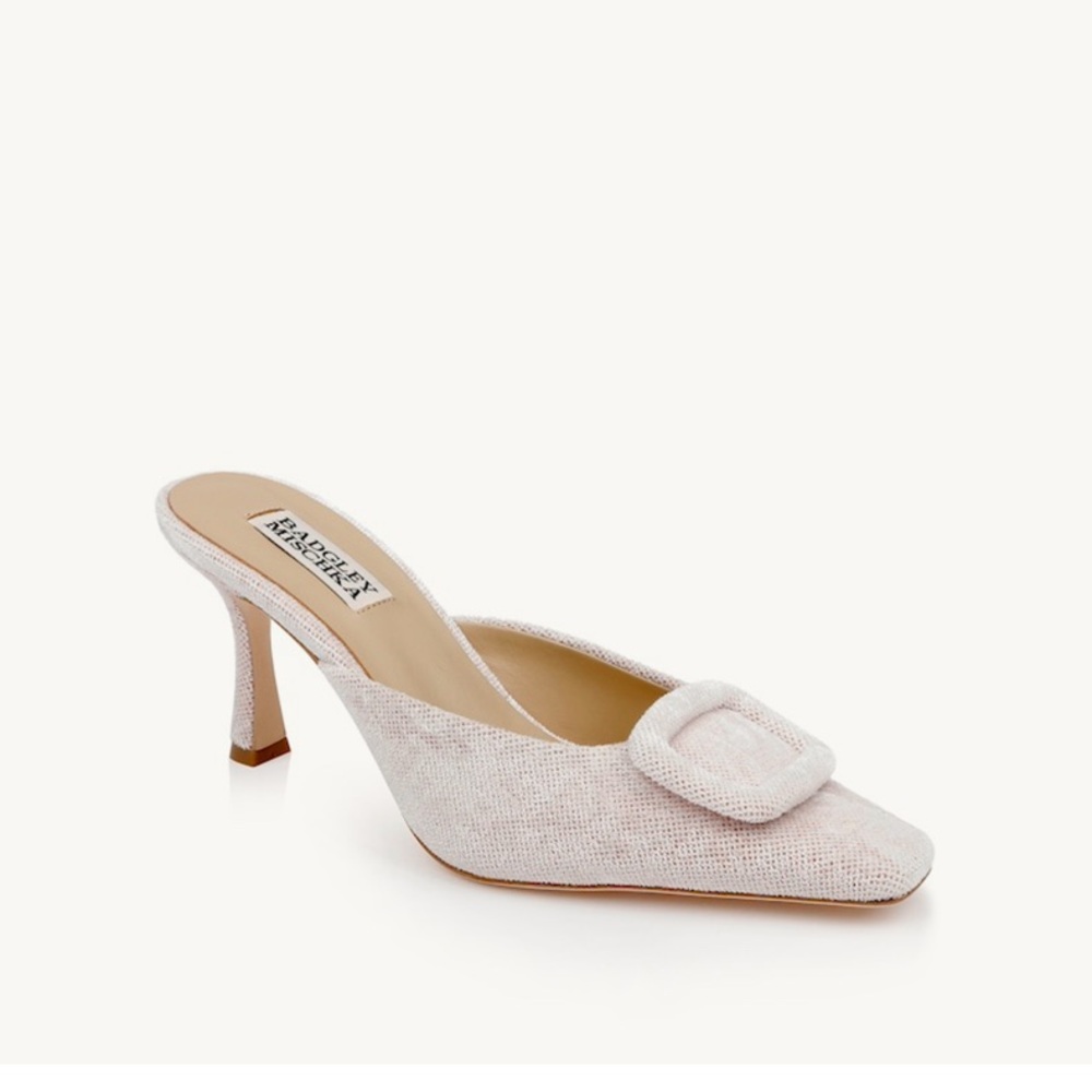 Graylynn Mid Heel Square Toe Mules